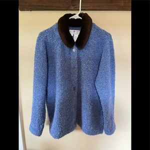 Real clothes saks fifth avenue women's sweater large petites